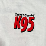 Vintage 90's K95 Today's Country Radio Station Promo T-Shirt