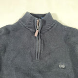 Vintage Y2K Chaps Quarter Zip Cotton Sweater