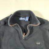 Vintage Y2K Chaps Quarter Zip Cotton Sweater