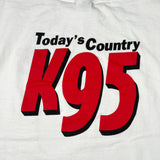 Vintage 90's K95 Today's Country Radio Station Promo T-Shirt