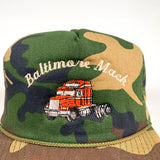 Vintage 80's Baltimore Mack Camo Hat