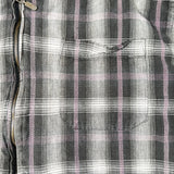 Vintage Y2K Utility Plaid Zip-Up Boxy Fit Shirt
