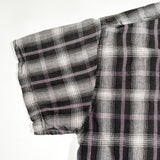 Vintage Y2K Utility Plaid Zip-Up Boxy Fit Shirt