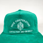 Vintage 90's Dick Corporation Corduroy Hat