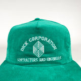 Vintage 90's Dick Corporation Corduroy Hat