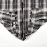 Vintage Y2K Utility Plaid Zip-Up Boxy Fit Shirt