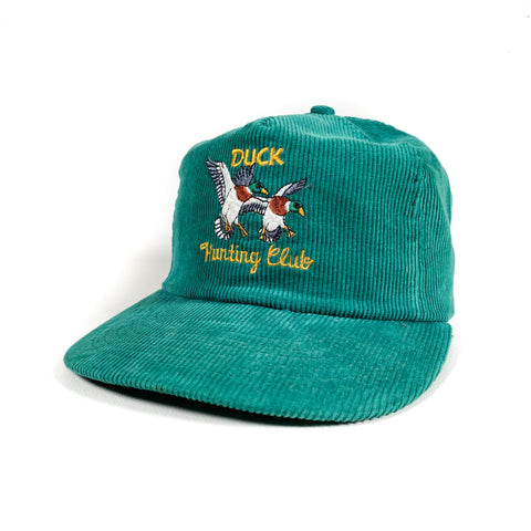 Vintage 80's Duck Hunting Club Corduroy Hat