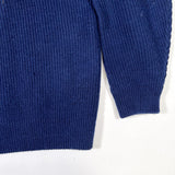 Vintage 80’s Abercrombie & Fitch Navy/Cream Crest Wool Sweater