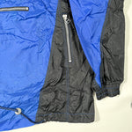 Vintage 90's FUBU Black & Blue 1/4 Zip Nylon Windbreaker Jacket