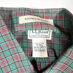 Vintage Y2K LL Bean Plaid Button Up Shirt