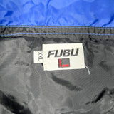 Vintage 90's FUBU Black & Blue 1/4 Zip Nylon Windbreaker Jacket