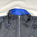 Vintage 90's FUBU Black & Blue 1/4 Zip Nylon Windbreaker Jacket