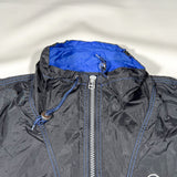 Vintage 90's FUBU Black & Blue 1/4 Zip Nylon Windbreaker Jacket