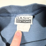 Vintage 90's Basic Editions Blue Blank Boxy T-Shirt