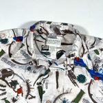 Vintage 80's Banana Republic Safari Abstract Button Down Shirt