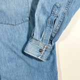 Vintage 80's Banana Republic Safari Denim Pearl Snap Western Shirt