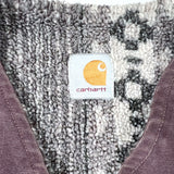 Vintage 90’s Carhartt Tundra Aztec Fleece-Lined VP173 Mocha Brown Vest