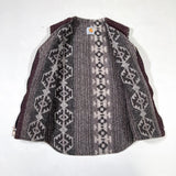 Vintage 90’s Carhartt Tundra Aztec Fleece-Lined VP173 Mocha Brown Vest