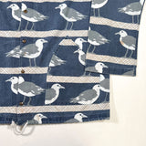 Vintage 90's Michigan Rag Co. Seagull Print Hooded Jacket