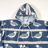 Vintage 90's Michigan Rag Co. Seagull Print Hooded Jacket