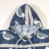 Vintage 90's Michigan Rag Co. Seagull Print Hooded Jacket