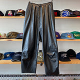 Vintage 70's René Derval Baggy Leather Pants