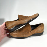 Vintage Y2K Prada Scamosciato Suede Slip-On Women’s Loafer Shoes