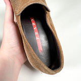 Vintage Y2K Prada Scamosciato Suede Slip-On Women’s Loafer Shoes