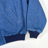 Vintage 80's OshKosh Denim Southwest Wool Lined Bomber Jacket