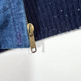 Vintage 80's OshKosh Denim Southwest Wool Lined Bomber Jacket