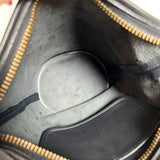 Vintage 90's Generic Black Leather Duffle Sac Purse