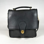 Vintage 80's Coach 0045 Black Station Bag Purse