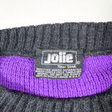 Vintage 80’s Jolie Rainbow Geometric Knit Sweater