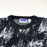 Vintage 80’s Sweater Graphix Black & White Abstract Knit Sweater