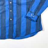 Vintage 90’s St. John’s Bay Blue Striped Cotton Button-Up Shirt