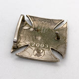 Vintage 2003 West Coast Choppers Iron Cross Belt Buckle