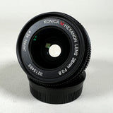 Vintage 2001 Konica M-Hexanon 28mm f/2.8 Boxed & Mint Camera Lens