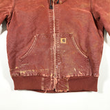 Modern 2004 Carhartt J130 CLY Distressed Hooded Jacket