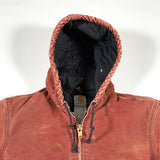 Modern 2004 Carhartt J130 CLY Distressed Hooded Jacket