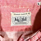 Vintage 60's Ivy Hall Gingham Button Up Shirt