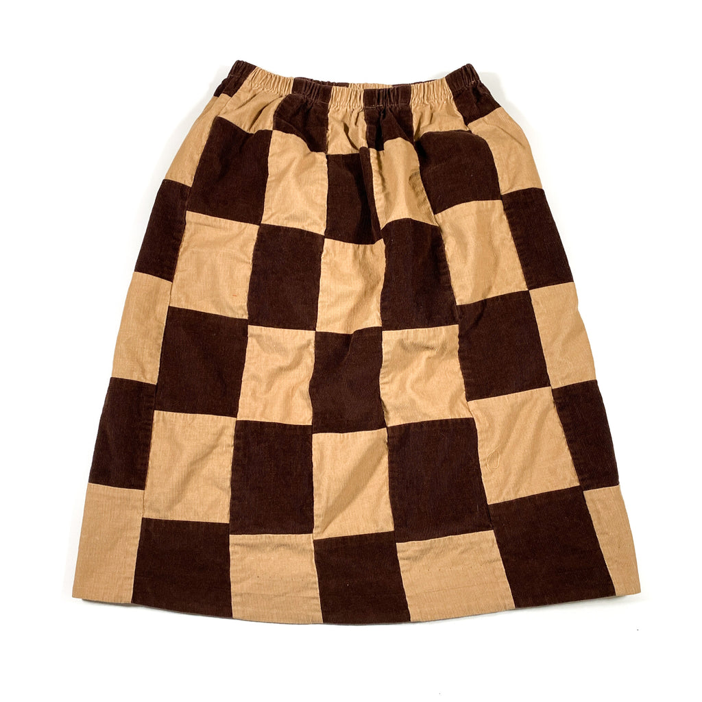 Brown corduroy skirt outlet 50s