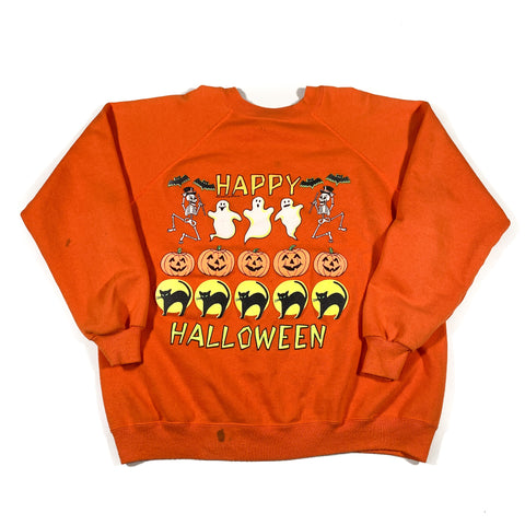 Vintage 90's Happy Halloween Crewneck Sweatshirt