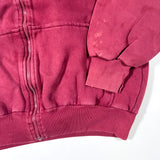 Vintage 90’s Premier Reversible Maroon Plaid Zip Hoodie Jacket