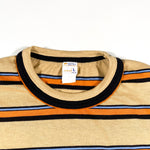 Vintage 80's JCPenney Striped Mounted Collar T-Shirt