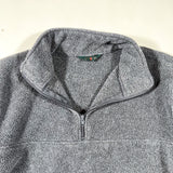 Vintage 90’s J.Crew Gray Quarter Zip Fleece Sweatshirt