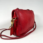 Vintage 80's Coach Basic Bag 2401 Red Leather Purse