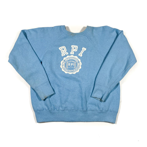 Vintage 60's RPI Richmond Professional Institute Flocked Sweatshirt