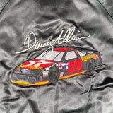 Vintage 90's Texaco Havoline Davey Allison Racing Satin Bomber Jacket