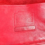 Vintage 80's Coach Basic Bag 2401 Red Leather Purse