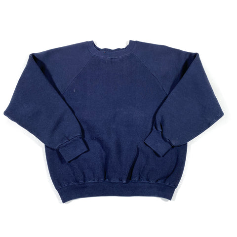 Vintage 80's Plain Raglan Crewneck Sweatshirt